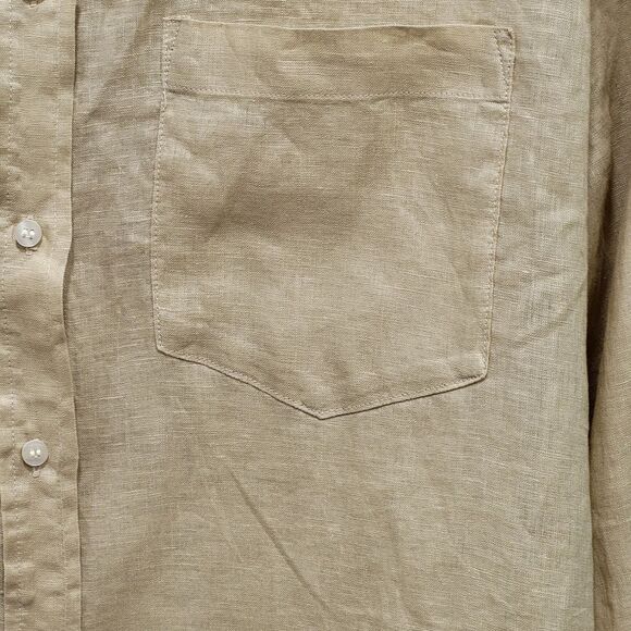 NEW Linen Boyfriend Shirt by Gap - XL - Picture 2 of 4